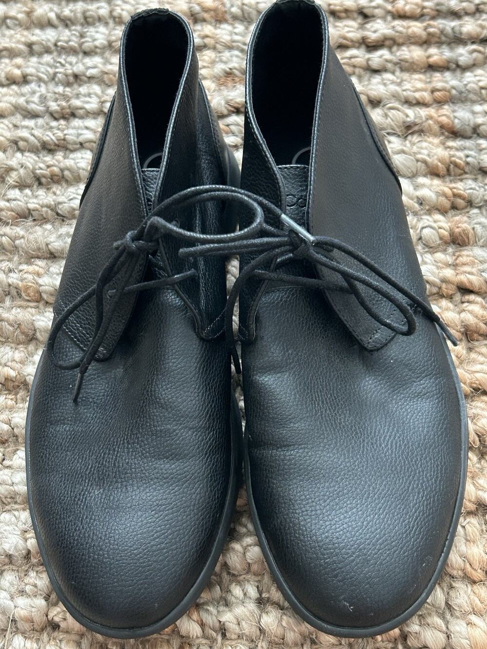 Calvin Klein Men’s Cicero Synthetic Ankle Boots Size 9M Black 34F9454